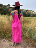 Vibrant and Beautiful Hand Embroidered Oaxacan Maxi Dress