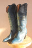 1970s Classic Navy Justin Cowboy Boots 8b