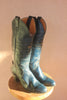 1970s Classic Navy Justin Cowboy Boots 8b