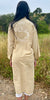 Antique Raw Silk Kimono Dress Hand Embroidered Dragon