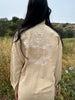 Antique Raw Silk Kimono Dress Hand Embroidered Dragon