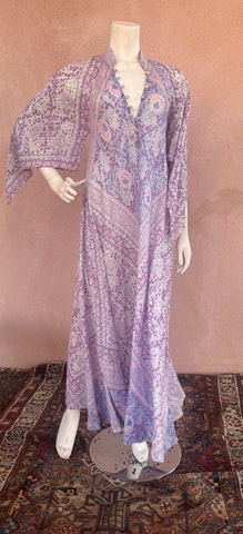 Rare and Iconic Dream Dress 1970s Adini Gauzy Indian