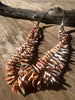 Vintage Native American Spiny Oyster with Turquoise and Pen Shell Necklace and Earring Set