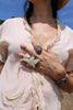 Hand Carved Bone “Dove” Ring Adjustable Tibetan Silver