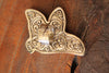Hand Carved Bone “Dove” Ring Adjustable Tibetan Silver