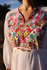 1970s Embroidered Cotton Folk Dress