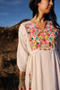 1970s Embroidered Cotton Folk Dress