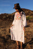 1970s Embroidered Cotton Folk Dress