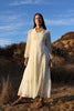 1970s Vintage Romantic Prairie Wedding Dress
