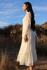 1970s Vintage Romantic Prairie Wedding Dress