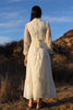 1970s Vintage Romantic Prairie Wedding Dress