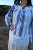 Rare Vintage Traditional Romanian Folk Blouse Hand Embroidered