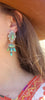 Handmade Navajo Royston Sterling Earrings Signed E Wylie
