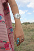 Signed "Peyote Bird" Navajo Turquoise Inlay Cuff CIrca ~ 1970s
