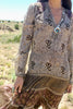 Beautiful 1970s Vintage Adini Indian Gauze Dress Rare Brown Colorway