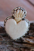 Hand Carved Sacred Heart Tibetan Silver Ring