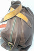 Honeywood Original Deerskin Overnighter Bag Handwoven Chimayo Textile