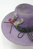 Ready to Ship Hand Dyed Lone Hawk Hat Violet
