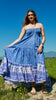 SALE Love my Sunshine Handmade Block Print Gauzy Indian Halter Maxi dress