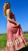 SALE "Petal Pink" Gauzy Indian Block Print Maxi Halter Dress "Love my Sunshine"