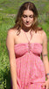 SALE "Petal Pink" Gauzy Indian Block Print Maxi Halter Dress "Love my Sunshine"