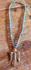 Handmade Bronze Thunderbird and Turquoise Necklace