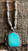 Vintage Navajo Benchmade Turquoise and Sterling Silver Necklace