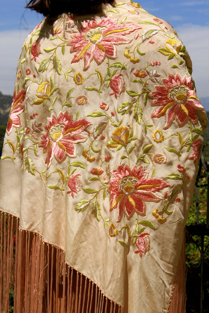 Exquisite Hand Embroidered Gypsy Piano Shawl – Honeywood