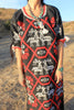 Hand Embroidered Huichol Sacred Deer Vintage Dress