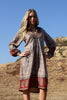 "Going to California" 1970s Vintage Indian Gauze Dress