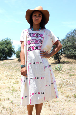 1970s Vintage Huipil Tunic Handwoven Beauty!