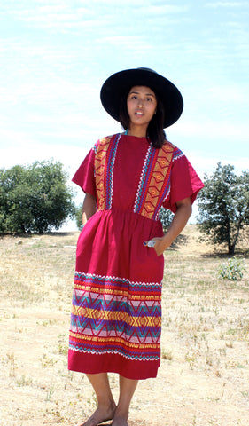 1970s Guatemalan Handwoven Dress