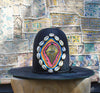 "The Divine Feminine" Hand Embroidered Custom Lone Hawk Hat for Rancho Pillow
