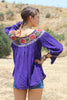 Vintage Mexican Hand Embroidered Blouse