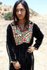 1960s Hand Embroidered Velvet Bedouin Maxi