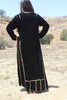 1960s Hand Embroidered Velvet Bedouin Maxi