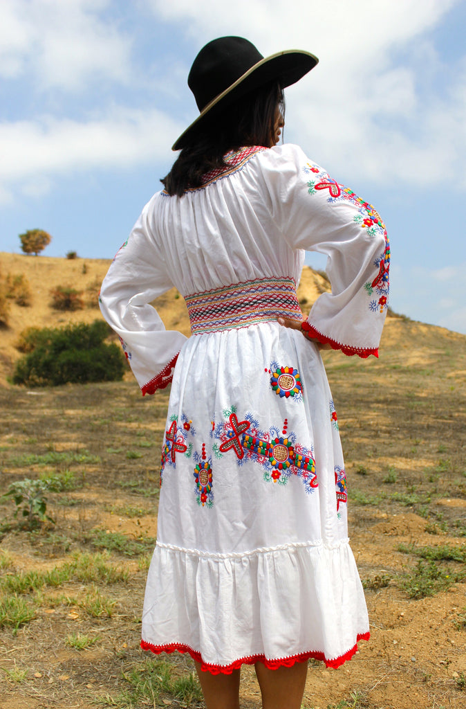The Flower Queen" Hand Embroidered Vintage Eastern European Folk Dres Honeywood The Flower Queen" Hand Embroidered Vintage Eastern European Folk Dres Honeywood