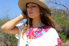 Vintage Hand Embroidered Mexican Blouse