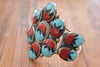 Navajo Inlay RARE and One of a Kind Coral and Turquoise Cuff from The Calamity Pass Collection