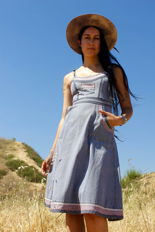 "Prairie Denim" 1970s Gunne Sax Sundress