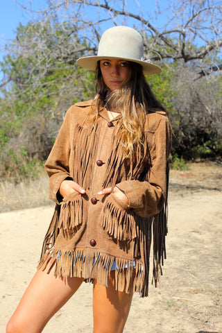 1960s Suede Fringe Jacket