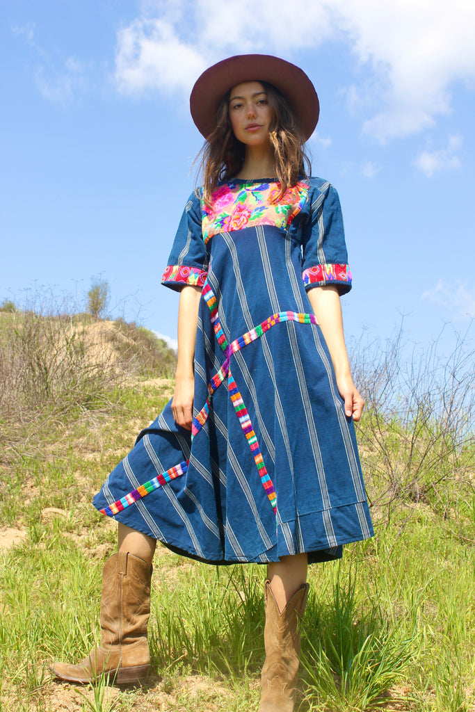 1970s Artisan Made Guatemalan Huipil Dress