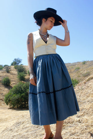 Vintage  1940s Handmade "Spaghetti Western" Prairie Skirt