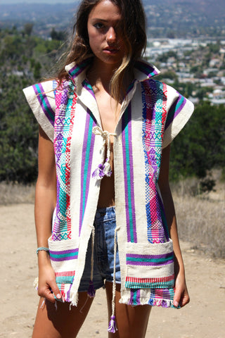 *SALE* Guatemalan Handwoven Vest Jacket