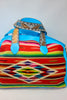 1930s Antique Mexican Saltillo Honeywood Original One-of-A-Kind Overnighter Bag