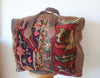 "TAOS LUXE"  Giant Honeywood Handmade Antique Carpet Bag