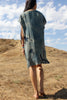 "Indigo Canyon" Hand Dyed Tunic By Totally Blown