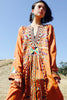 RARE "cosmic folk" 1970s hand embroidered egyptian maxi dress