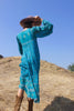 RARE "Jade Green" Vintage 1970s Indian Gauze Dress