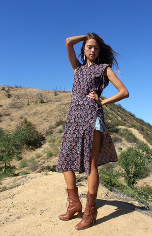 Vintage Block Print Indian Tunic